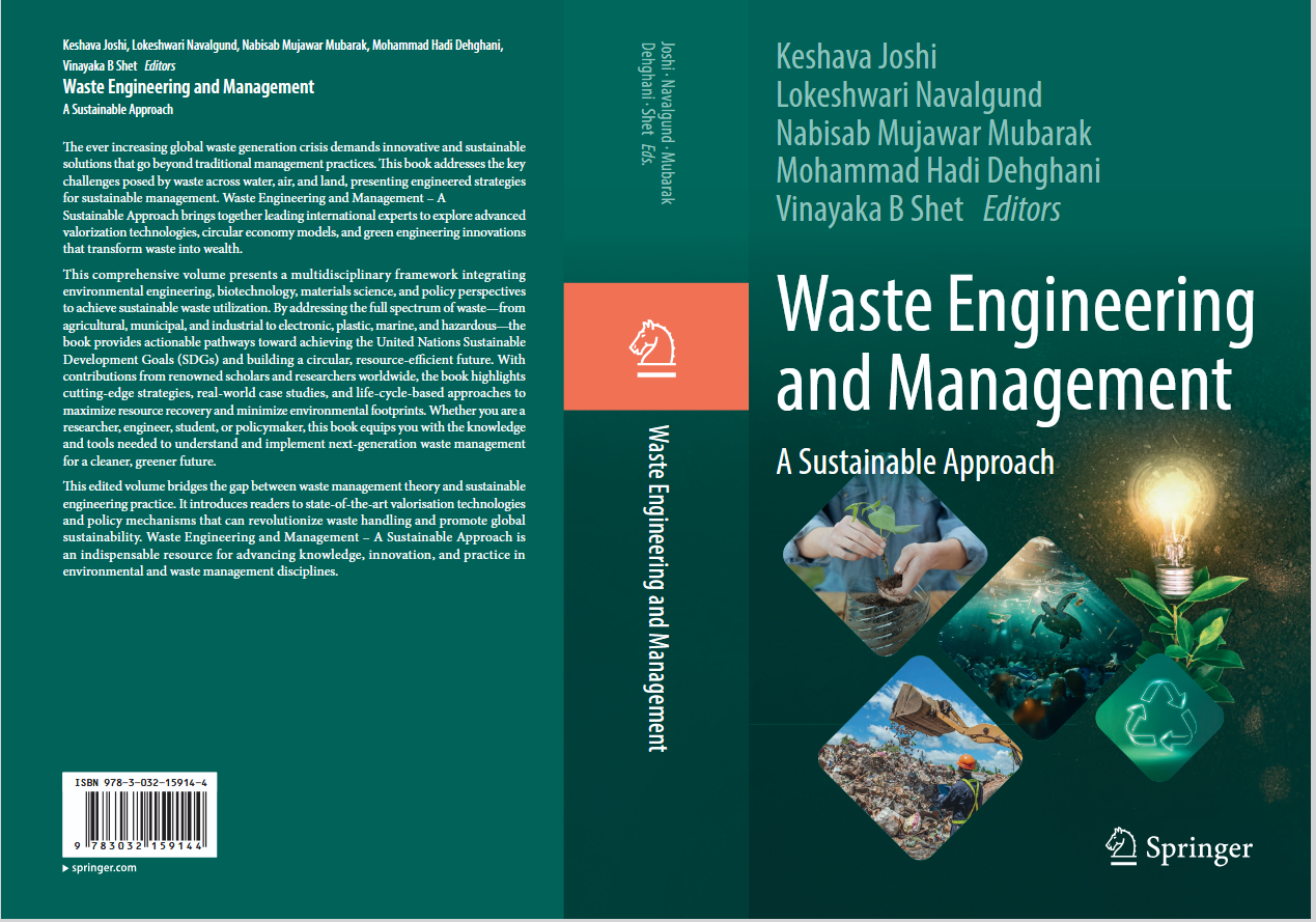 تالیف کتاب بین المللی با همکاری دکترمحمدهادی دهقانی استاد گروه مهندسی بهداشت محیط توسط انتشارات اشپرینگر 2026 